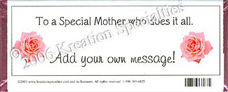 Mother's Day Candy Bar Favor Wrapper Back